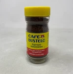 Caf Bustelo Espresso Style Dark Roast Instant Coffee, 3.5 Oz Jar Yellow Lid. Fixed Price $8.24.