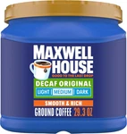 Maxwell House Decaffeinated Original Medium Roast Ground Coffee, 29.3 Oz Caniste. Fixed Price $39.95.