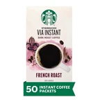 Starbucks Via Instant French Roast Dark Coffee (1 Box 50. Fixed Price $43.00.