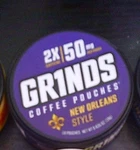 New Grinds Coffee Pouches 25 Mg Caffeine Cinnamon Roll Caramel Pick Flavor. Fixed Price $18.00.