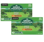 Green Mountain Half Caff Coffee Medium Roast Keurig Cups 20 Ct 3.3 Oz. Fixed Price $25.64.