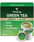Vitacup Green Tea Pods, Enhance Energy & Detox With Matcha, Moringa, B Vitamins,. Fixed Price $43.43.