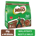 Pack Nestle Milo Activ-go Malt Chocolate Instant 3-IN-1 Drink -33G X 14 Sticks. Fixed Price $75.99.