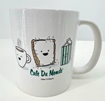 Cafe Du Monde New Orleans Coffee Mug Double Sided Beignet Cup Souvenir. Fixed Price $15.99.