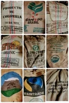 Authentic Jute Burlap Coffee Bags - Full Size (5 Pack). Fixed Price $39.00.