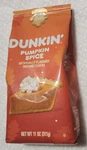 Dunkin Pumpkin Spice Ground Coffee 11 Oz Bag Special Limited Edition 5-19-2026. Fixed Price $12.50.