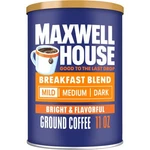 Maxwell House Breakfast Blend Light Roast Ground Coffee 11 Oz Canister Kosher. Fixed Price $15.49.