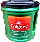 Folgers Decaffeinated Classic Roast Ground Coffee 28.8 Oz. Exp 09/2026. Fixed Price $33.63.