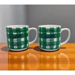 Caribou "i Just Want To Cuddle & Drink Green Check Mug 12OZ Set. Fixed Price $12.00.