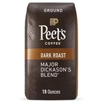 Peets Coffee, Dark Roast Ground - Major Dickasons Blend 18 Ounce Bag. Fixed Price $35.59.