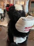 Boyds Razz Bear Skunk Oda Parfume Black & White Bean Bag Plush Morning Stinks. Fixed Price $11.95.