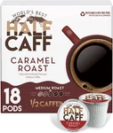 World's Half Caff Dark Roast Coffee Pods, 100 Ct, Single Serve. Fixed Price $18.79.