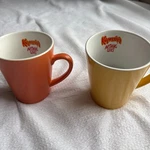 1999 Vintage Kahlua "anything Goes" Coffee Mugs 2 Pack Orange And Yellow. Fixed Price $18.00.
