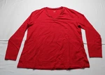 Jingle Bells Kim Gravel Women's Tripleluxe V-neck Top EH6 Ruby Large Nwt. Fixed Price $16.49.