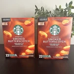 Boxes Starbucks Smoked Butterscotch 22 Count Cups 44 Coffee Pods Ltd Edition. Fixed Price $63.00.