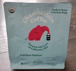 Chamberlain Coffee Elephant Multi-serve Cold Brew Sachets Organic Medium Roast. Fixed Price $14.00.