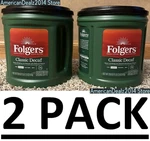 Pack- Folgers Decaf Classic Roast Medium Ground Coffee 28.8 (total 57.6 Oz). Fixed Price $61.84.