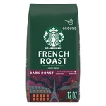 Starbucks French Roast, Ground Coffee, Dark Hot Or Iced 12 Oz. Fixed Price $10.75.