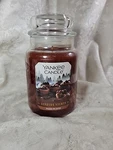 Yankee Candle Bonfire Nights Pecan Pie Bites Large Jar - Unique Label New. Fixed Price $24.99.