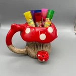 Wake-n-bake Mushroom Coffee Mug With 6 Tasty Puff Flavored Cones Free Shipping. Fixed Price $29.99.
