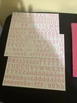 Creative Memories Bright Mounting Paper Plus Letters. Fixed Price $11.00.