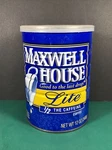 Vintage Maxwell House 12OZ Coffee Can With Lid Lite 1/2 Caffeine Empty. Fixed Price $9.99.