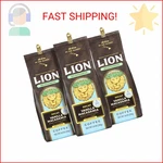 Lion 3-PACK Decaf Vanilla Macadamia Flavored Ground Coffee, Swiss Water. Fixed Price $73.12.