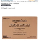 Amazonfresh French Vanilla Flavored Medium Roast Coffee K-cup Pods Box Of.... Fixed Price $18.00.