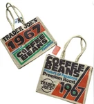 Trader Joe's Original Jute Bag Reusable 1967 Pasadena Coffee Beans Premium Roast. Fixed Price $24.70.