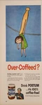 1959 Print Ad Postum Instant Drink 100% Coffee Free No Caffeine General Foods. Fixed Price $20.67.