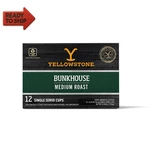 Yellowstone Bunkhouse Medium Roast Coffee, Single Serve Recyclable Pods/cups, 1. Fixed Price $21.72.