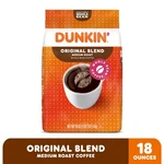 Dunkin Original Blend Whole Bean Coffee, Medium Roast, 18 Oz Bag. Fixed Price $12.35.