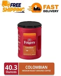 Folgers 100% Medium Roast Ground Colombian Coffee, 40.3 Oz.. Fixed Price $34.92.