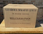 Wolfgang Puck Signature Coffee 150 Filter Packs 4.7 Lbs Oct 2027 Hotel In-room. Fixed Price $75.00.