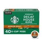 Starbucks Decaf House Blend Medium Roast K-cup Coffee Pods 40 Count Keurig. Fixed Price $34.79.