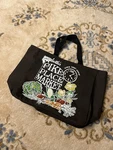 Seattle's Pike Place Market Vtg Tote Bag Grocery Brown Cup Holder 2014 Produce. Fixed Price $17.50.
