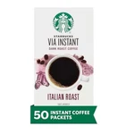 Starbucks Via Instant Coffee, Dark Roast 0.11 Ounce (pack 50). Fixed Price $78.05.