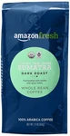 Amazon Fresh Organic Fair Trade Sumatra Whole Bean Coffee, Dark Roast, 12 Ounce. Fixed Price $13.64.