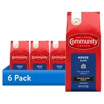(6 Pack) Community Coffee House Blend Medium-dark Roast Ground 12 Oz. Bag. Fixed Price $58.46.