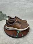 Skechers Oxford Shoes Mens Size 11.5 Collin Soft Toe Work Brown Knit Slip On. Fixed Price $34.99.