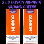 2 Lb Dunkin Midnight Ground Coffee Dark Roast 100% Arabica Deep & Rich. Fixed Price $36.99.