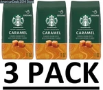 Pack - Starbucks Caramel Flavored Ground Coffee 11 (total 33 Oz) Fresh. Fixed Price $49.34.